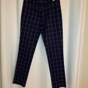 Navy and white pants size 2